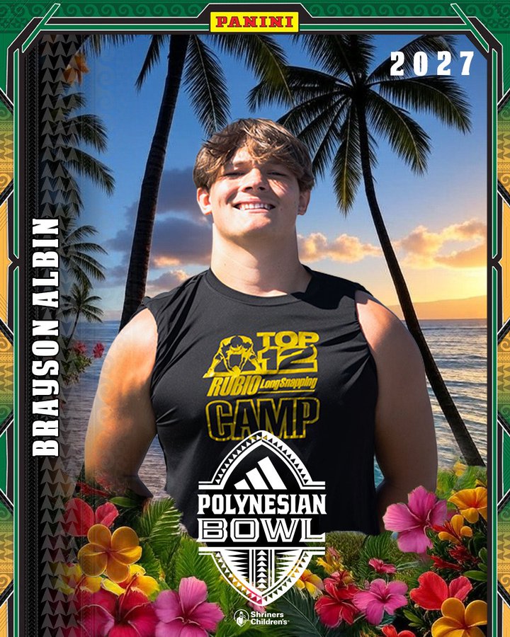 Brayson Albin 5-Star Long Snapper Bob Jones HS Class of 2027